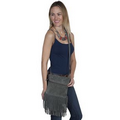 Suede Handbag With Fringe